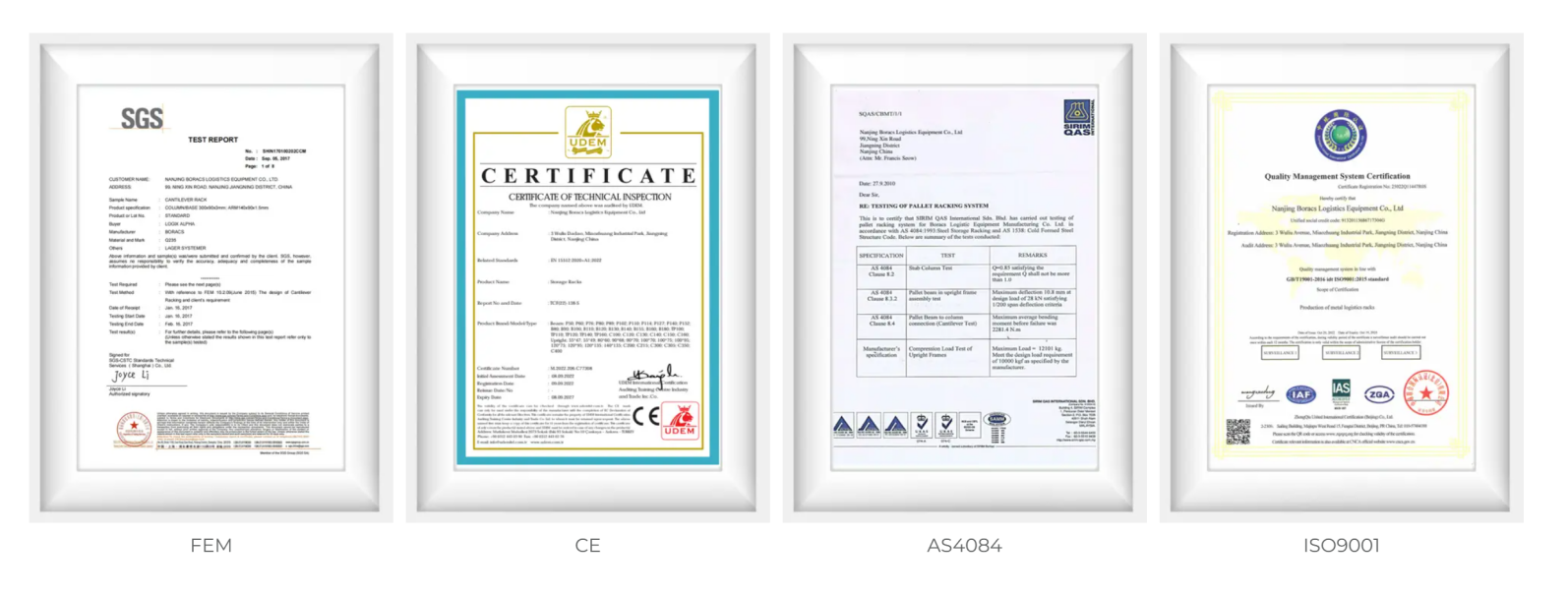 Certifications