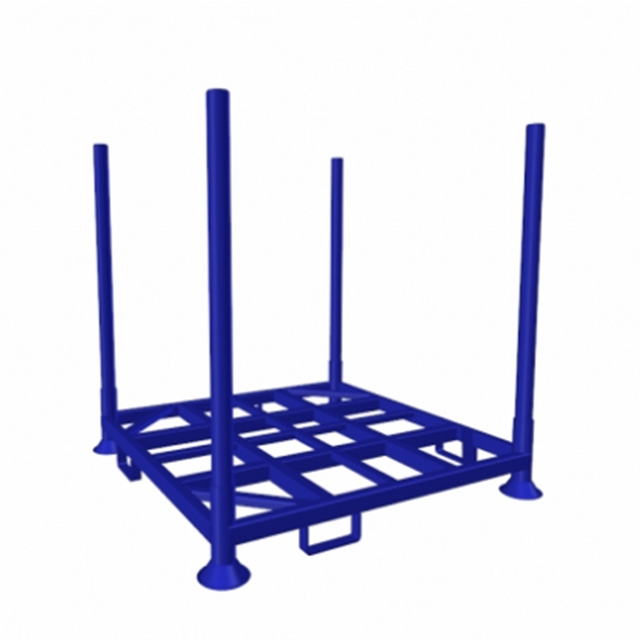 Space-Saving Collapsible Stacking Stillage Racks