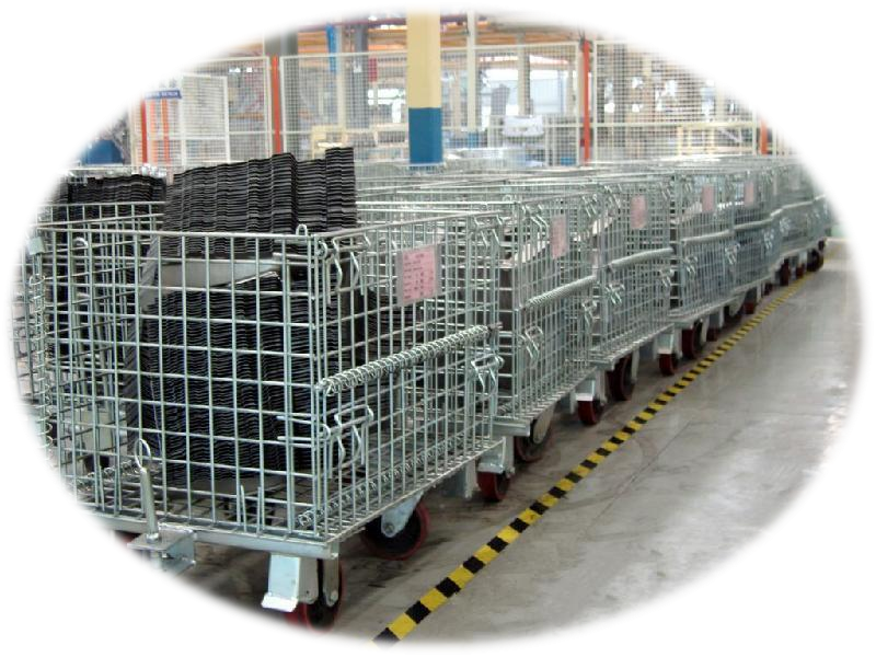 Foldable Stackable Wire Mesh Container