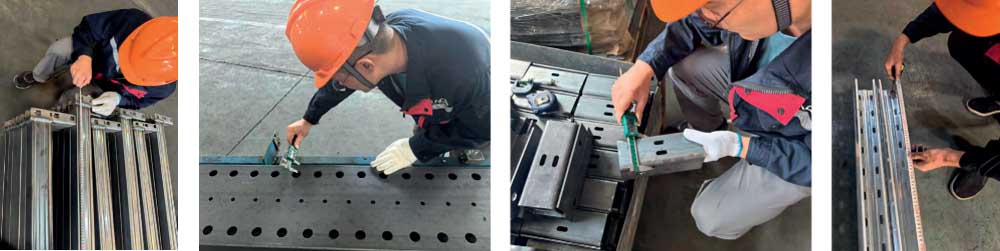 foldable warehouse rack Process Inspection