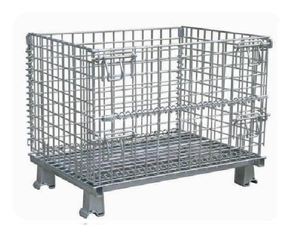 Foldable Stackable Wire Mesh Container