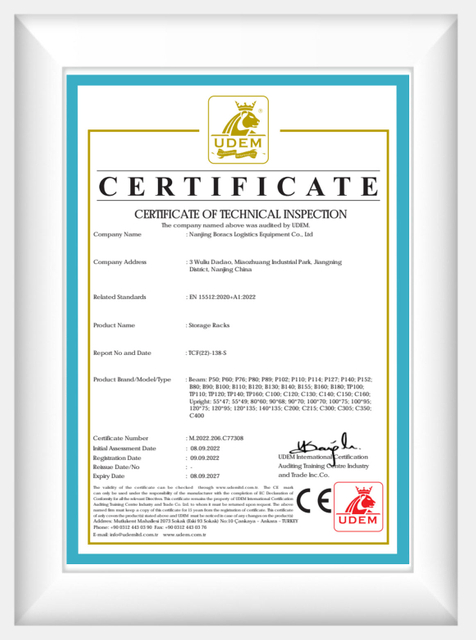 CE certificate boltless storage shelving