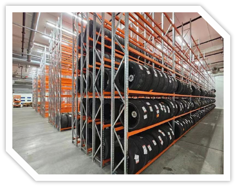High-Capacity Warehouse Tyre Racks