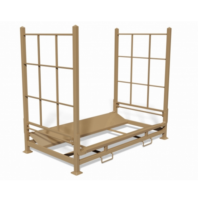 Space-Saving Collapsible Stacking Stillage Racks