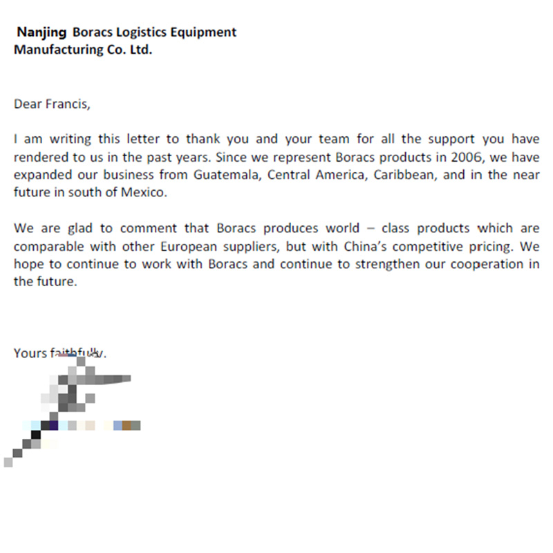 The outdoor storage shelving client from Guatemala 