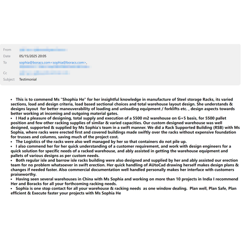 An Indian automated racking client