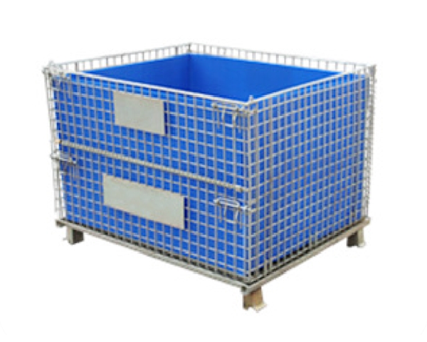 Foldable Stackable Wire Mesh Container